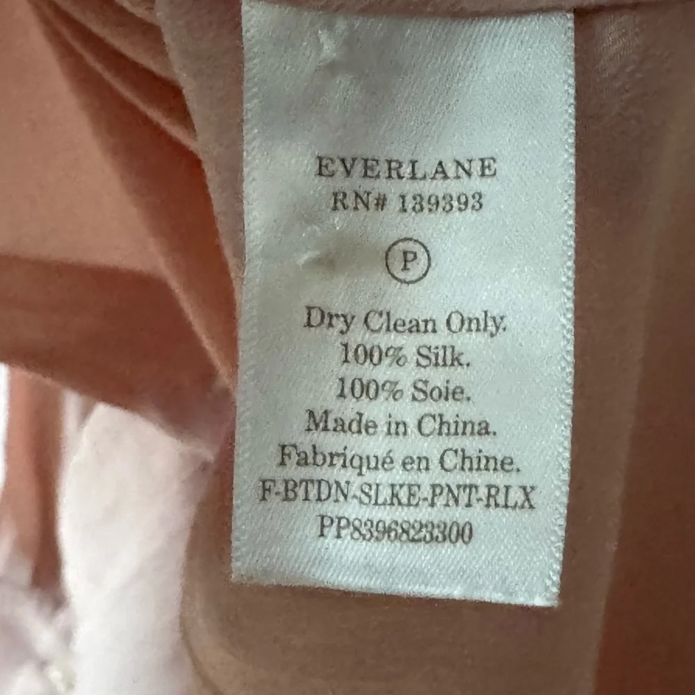 Everlane Blush Silk Shirt - Picture 4 of 5